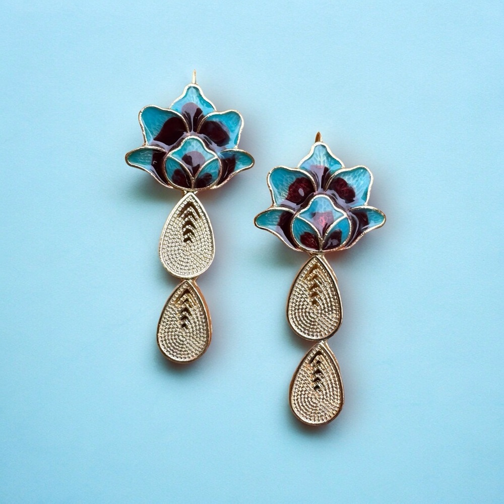 Free People Lotus Drop Earrings
